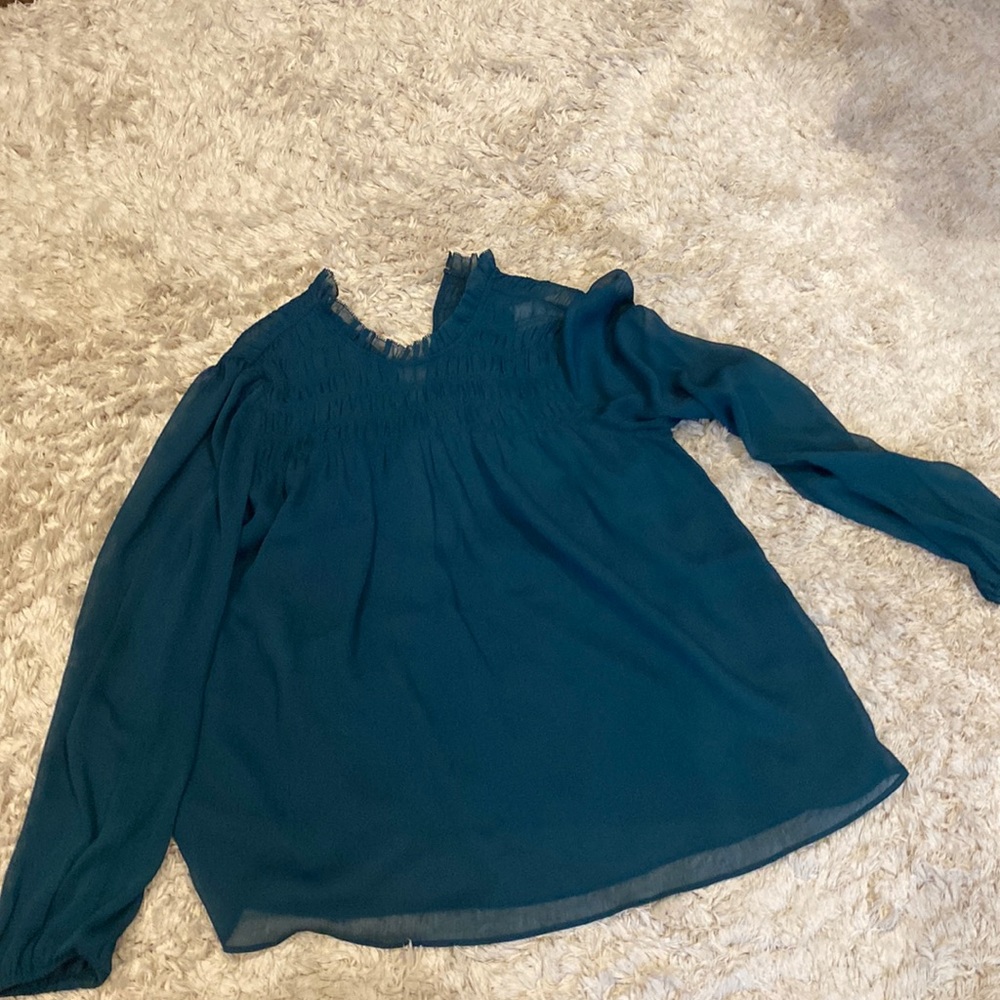 Green dress shirt size xs from banana republic